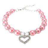 Lovely Fashion Rhinestone  Dog Pearl Necklace