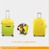 Cute Dog Luggage Cover with Zipper Closure