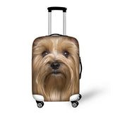 Cute Dog Luggage Cover with Zipper Closure