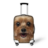 Cute Dog Luggage Cover with Zipper Closure