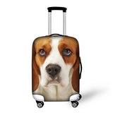 Cute Dog Luggage Cover with Zipper Closure