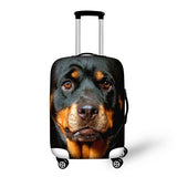 Cute Dog Luggage Cover with Zipper Closure