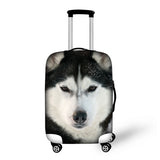 Cute Dog Luggage Cover with Zipper Closure