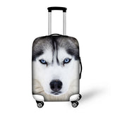 Cute Dog Luggage Cover with Zipper Closure