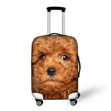 Cute Dog Luggage Cover with Zipper Closure