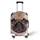 Cute Dog Luggage Cover with Zipper Closure