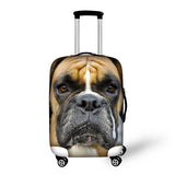 Cute Dog Luggage Cover with Zipper Closure