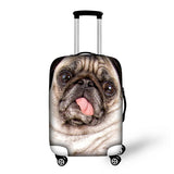 Cute Dog Luggage Cover with Zipper Closure