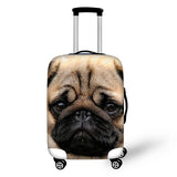 Cute Dog Luggage Cover with Zipper Closure