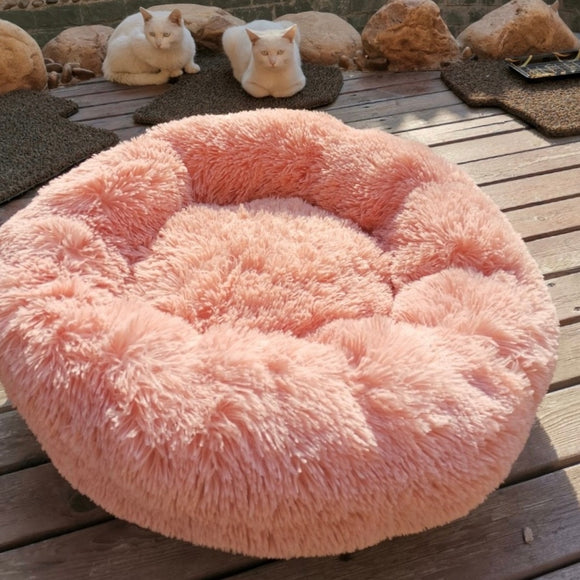 Long Plush Calming Dounts Beds